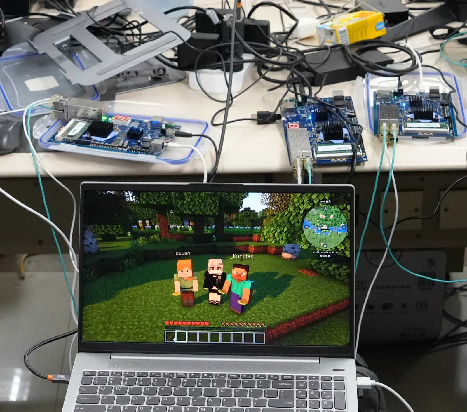 Playing Minecraft on LAN through our own routers